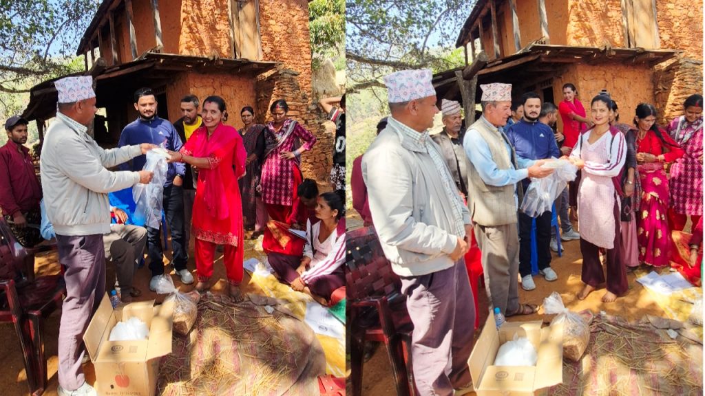 फल्टानेका २५ कृषक लाई च्याउको बीउ वितरण